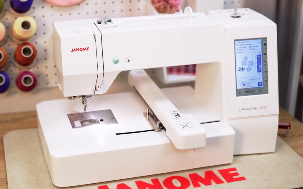 embroidery machine with USB port