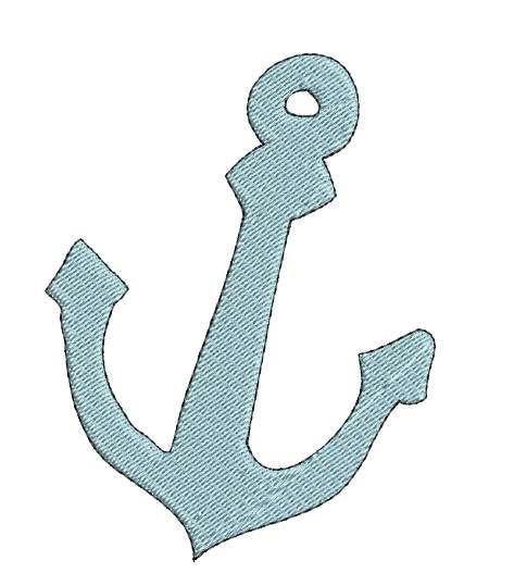 boating fishing anchor machine embroidery design pes jef dst