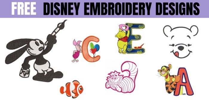 free disney machine embroidery designs