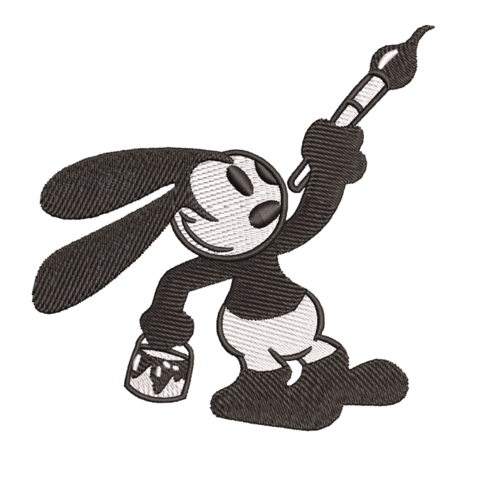 Oswald Disney cartoon Machine Embroidery Design PES JEF DST
