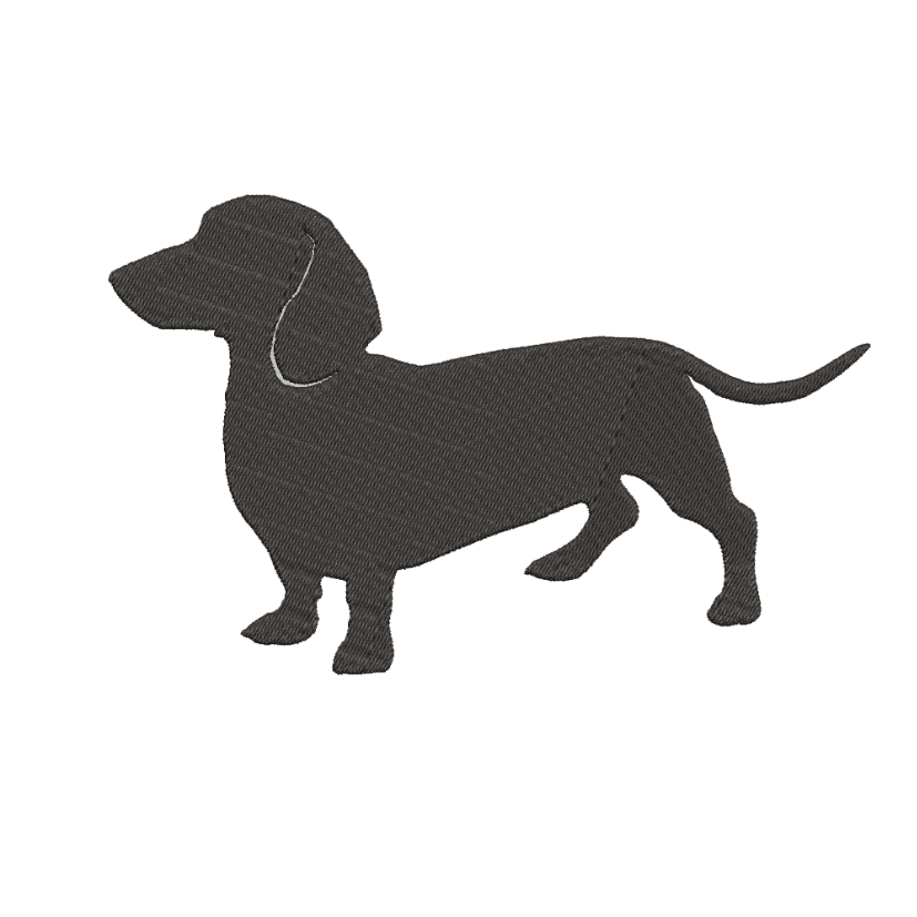 dachshund embroidery design free pes jef dst 4x4 5x7