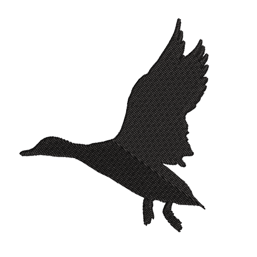 free duck hunting machine embroidery design pes jef dst 4x4