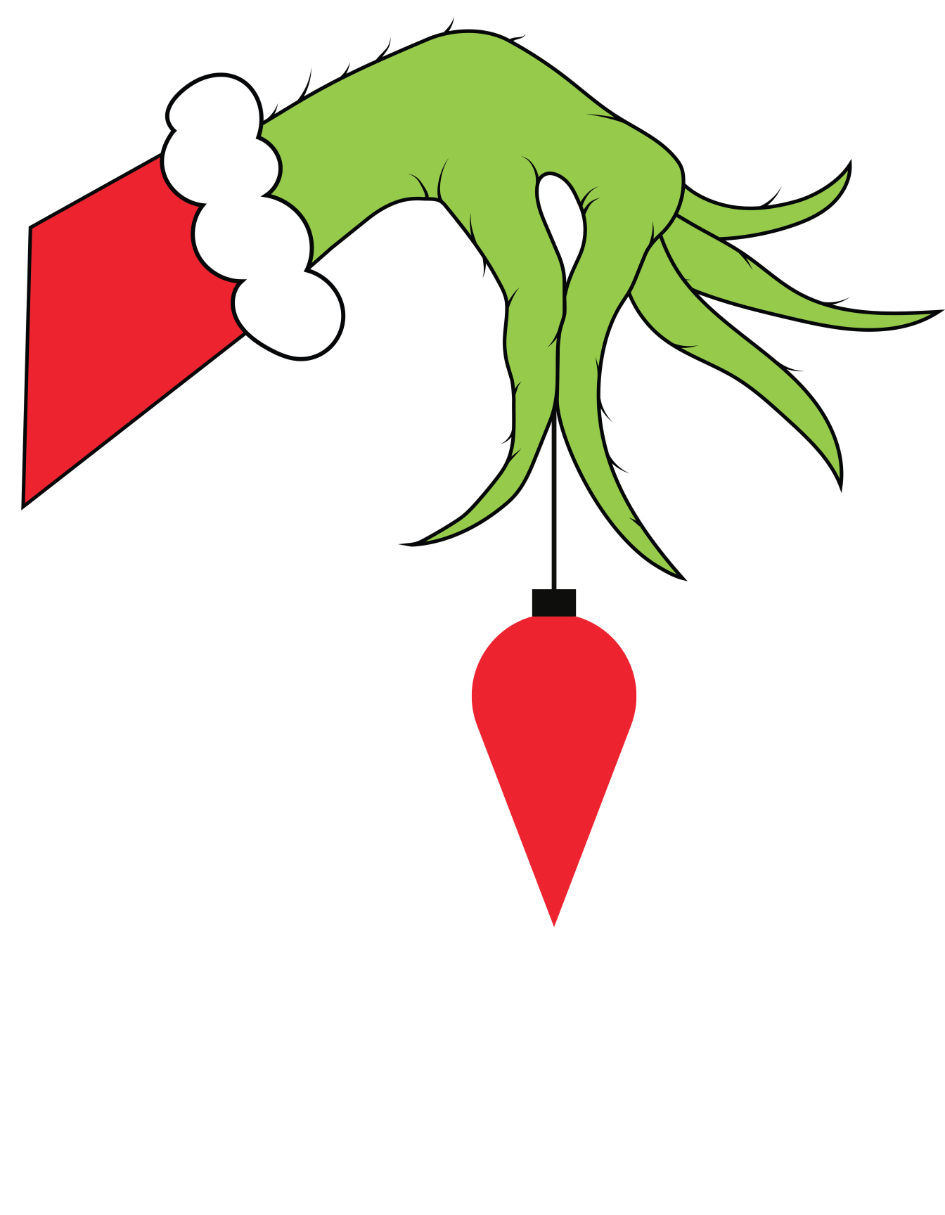free grinch hand svg