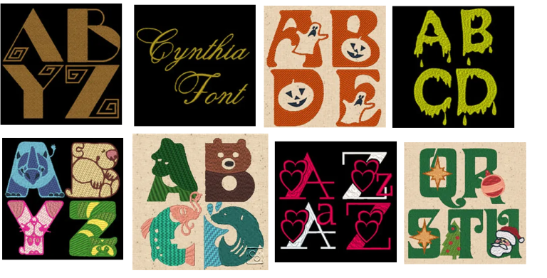 Free Embroidery Font Downloads