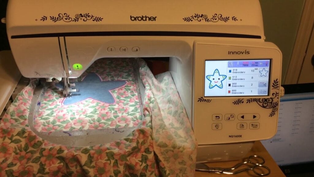 Brother Embroidery Machine with Large Hoop