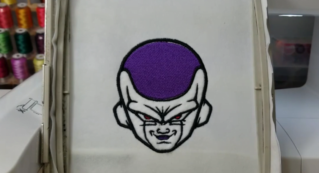 A Dragon ball z patch made on the Brother PE800