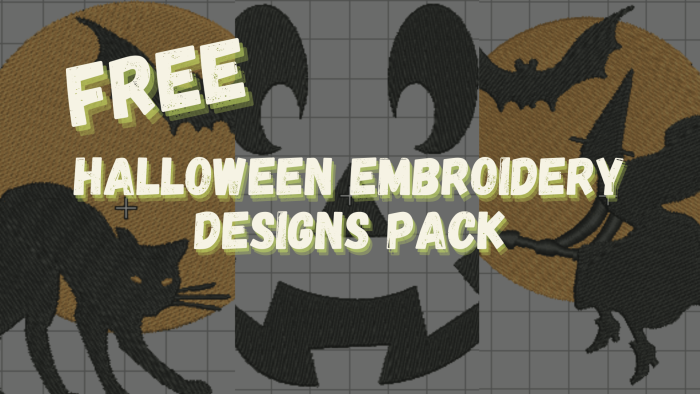 FREE Halloween Machine Embroidery Designs! [PES, JEF, DST + EMB]