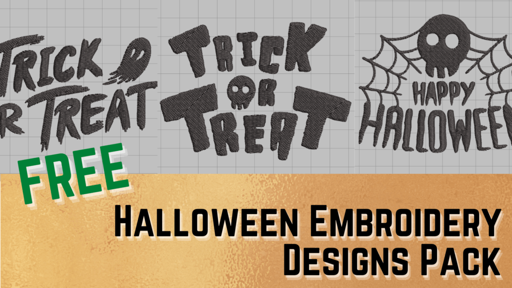 free halloween embroidery designs pack