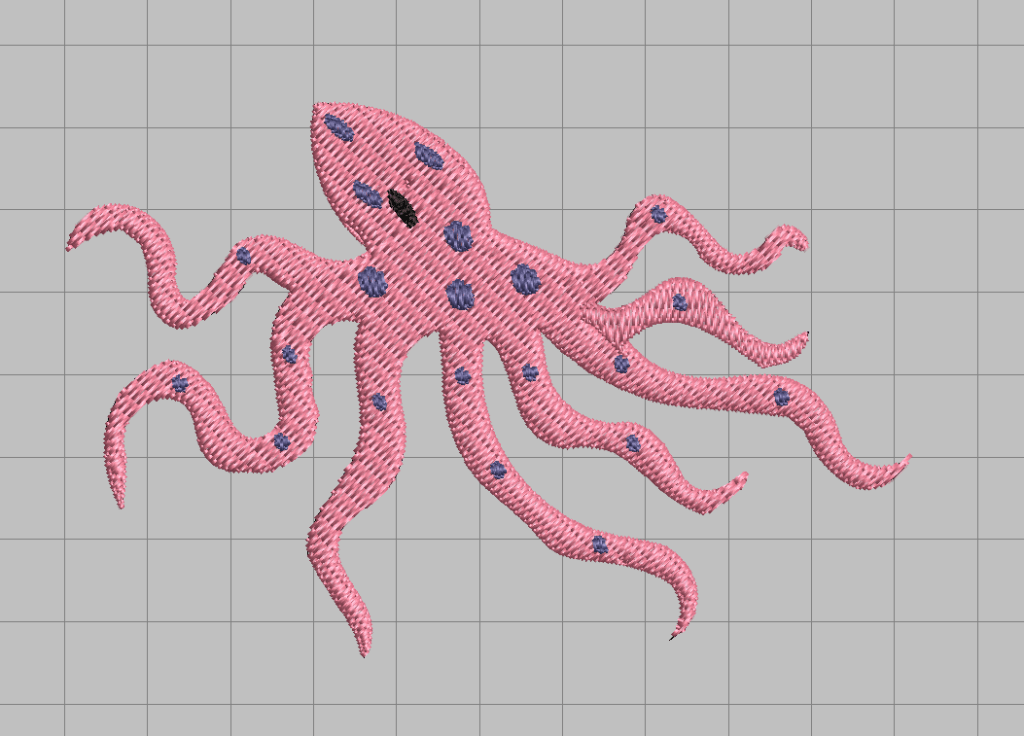free octopus animals machine embroidery design