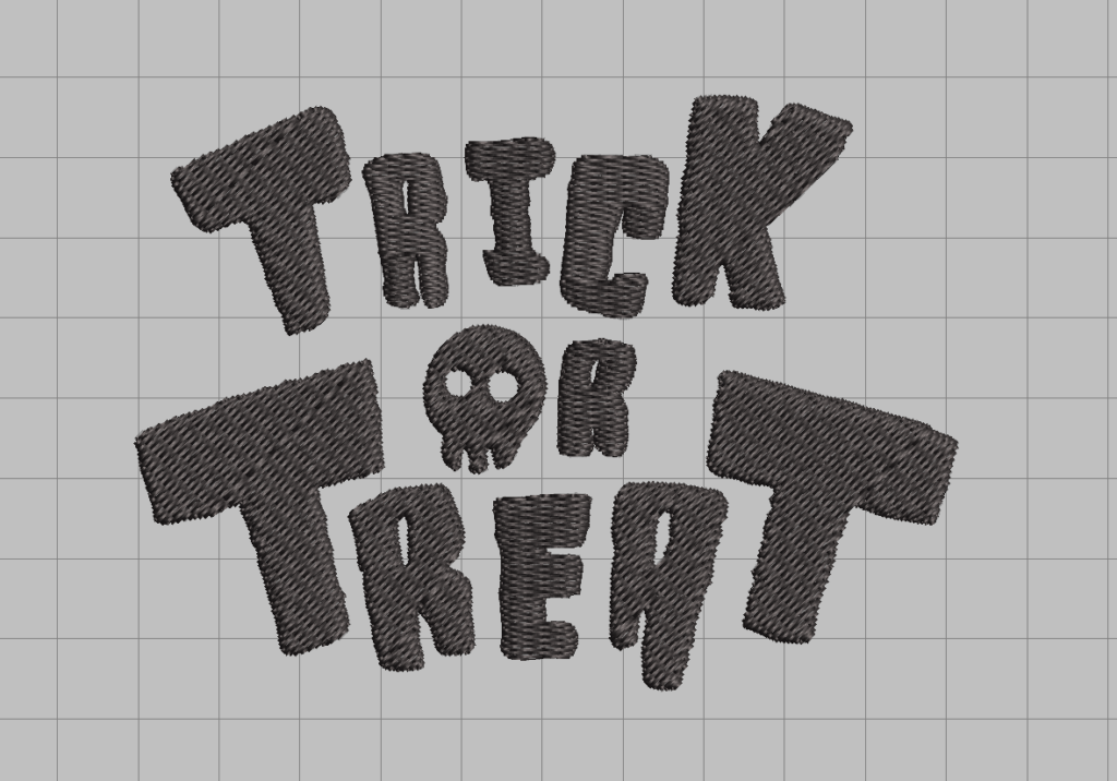 free trick or treat skull halloween machine embroidery design