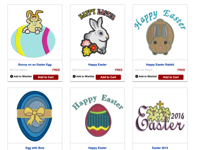 free easter embroidery designs for brother