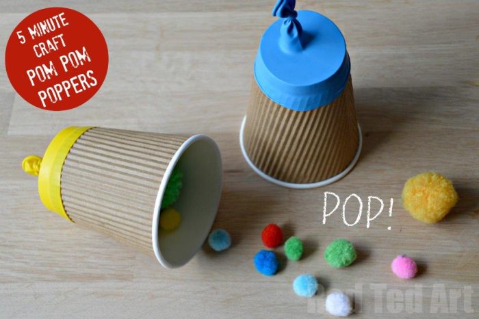 party popper January crafts for preschoolers