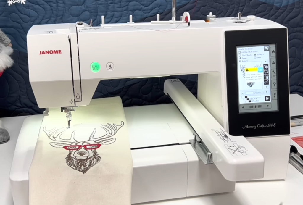 Janome 500E embroidery machine