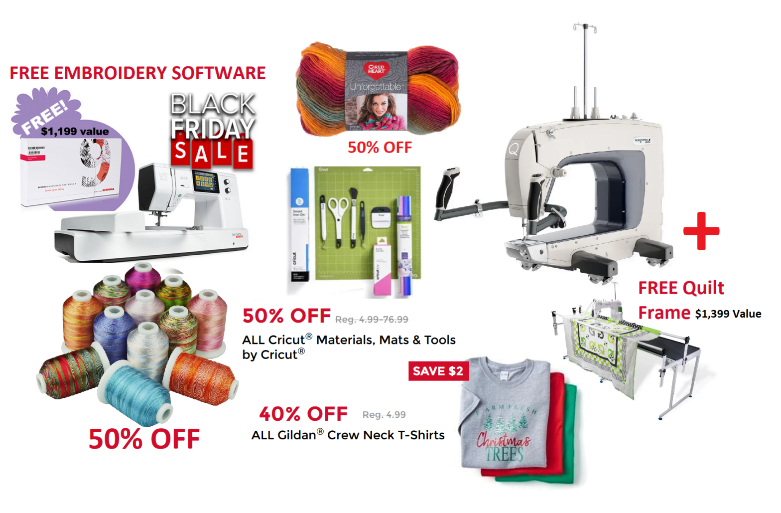 black friday sewing embroidery craft sales 2022