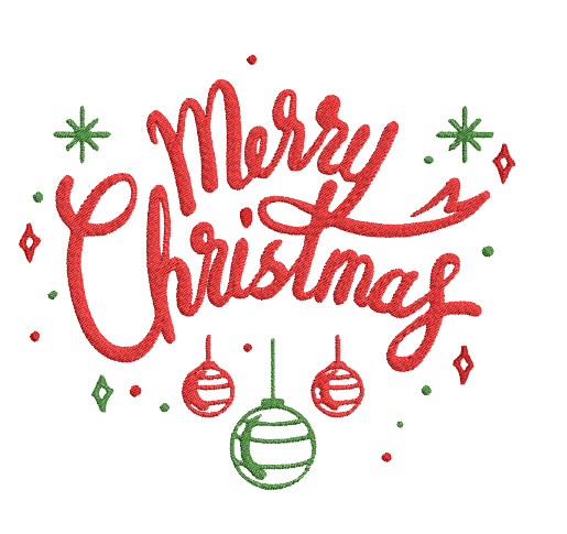 merry christmas machine embroidery design pes jef dst