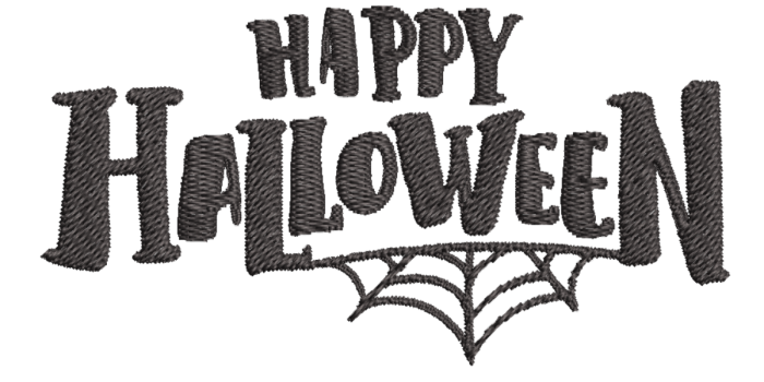 happy halloween spider web machine embroidery design pes jef dst