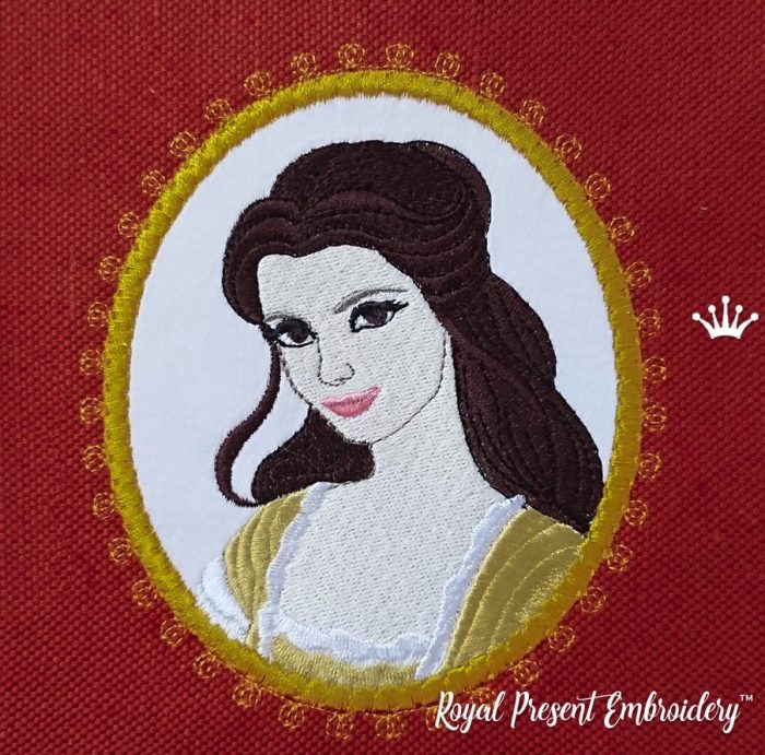 free beauty and the beast embroidery design