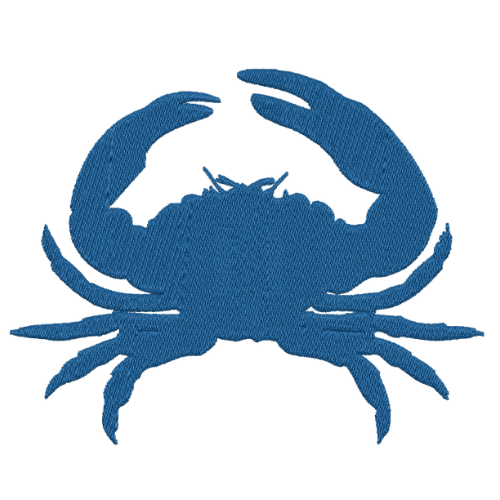 free crab machine embroidery design DST PES JEF 5x7