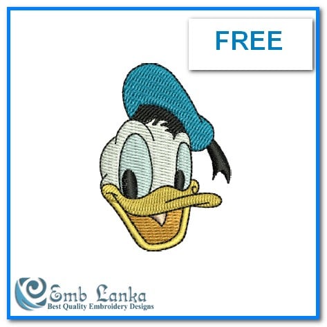 free donald duck embroidery design