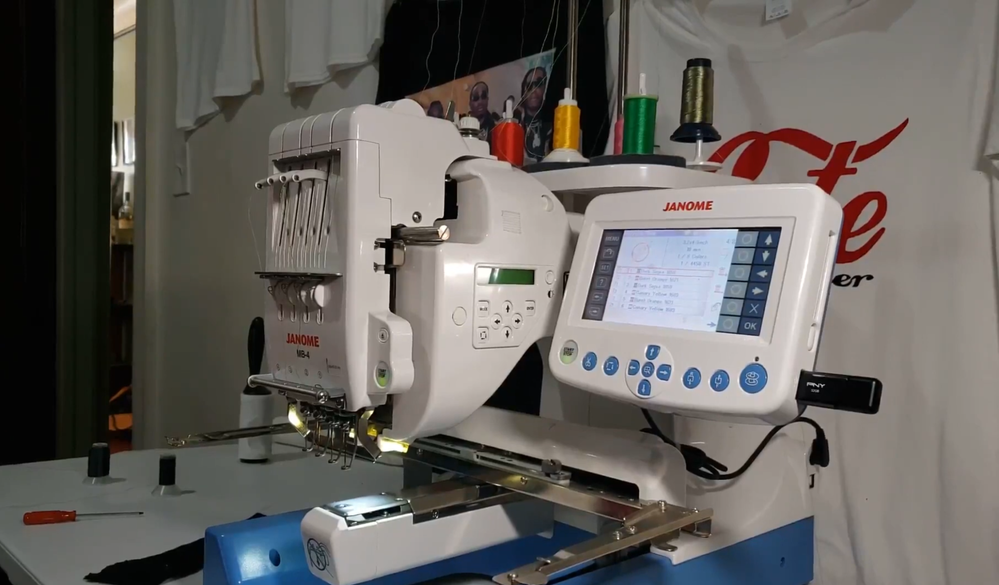 the janome mb4secheapest multi needle embroidery machine on the market
