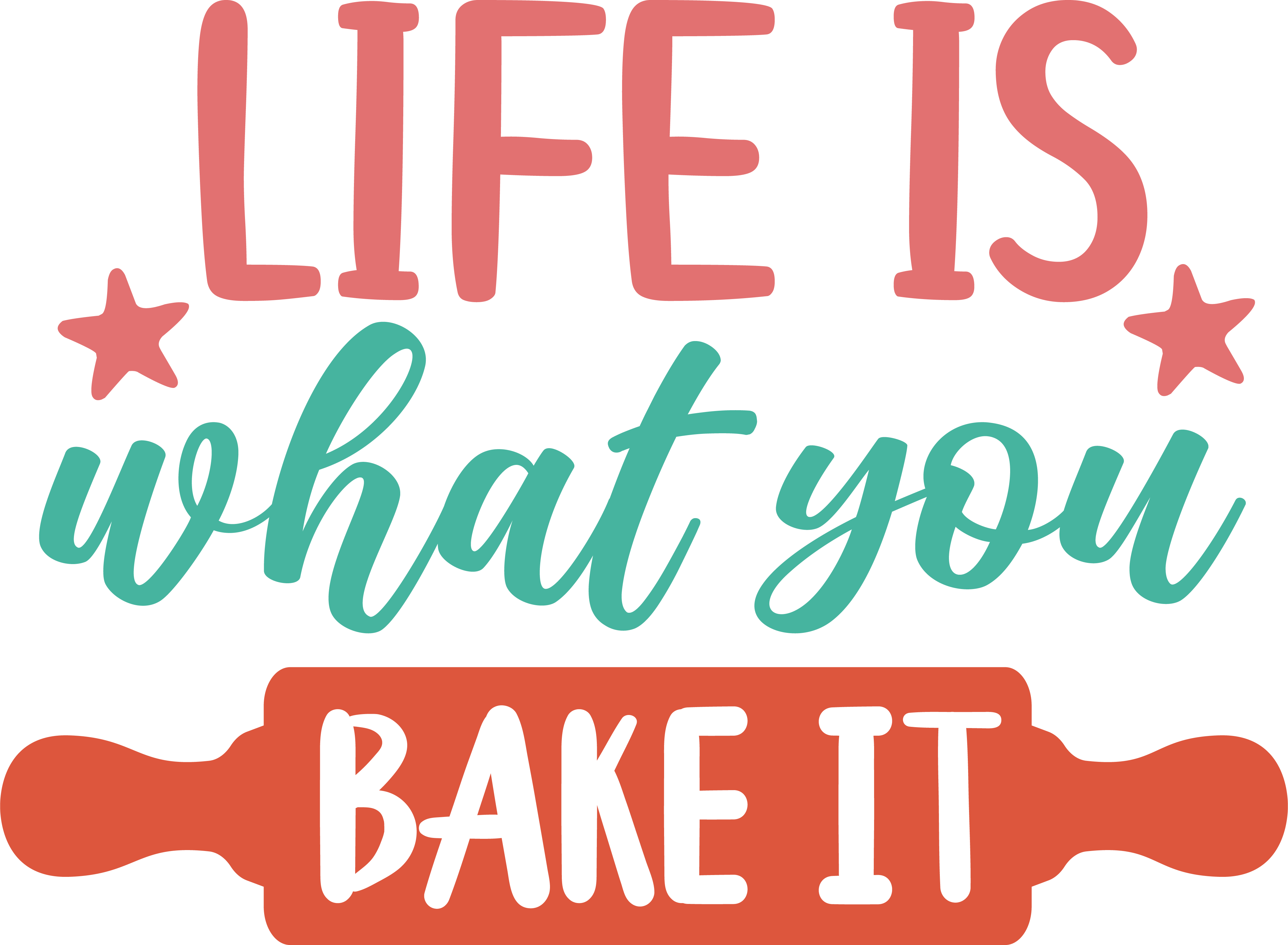 free life is what you bake it cutting board svg design