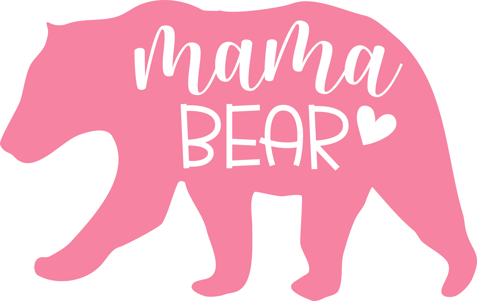 Free Mama Bear SVG Design - Romney Ridge Farms & Crafts