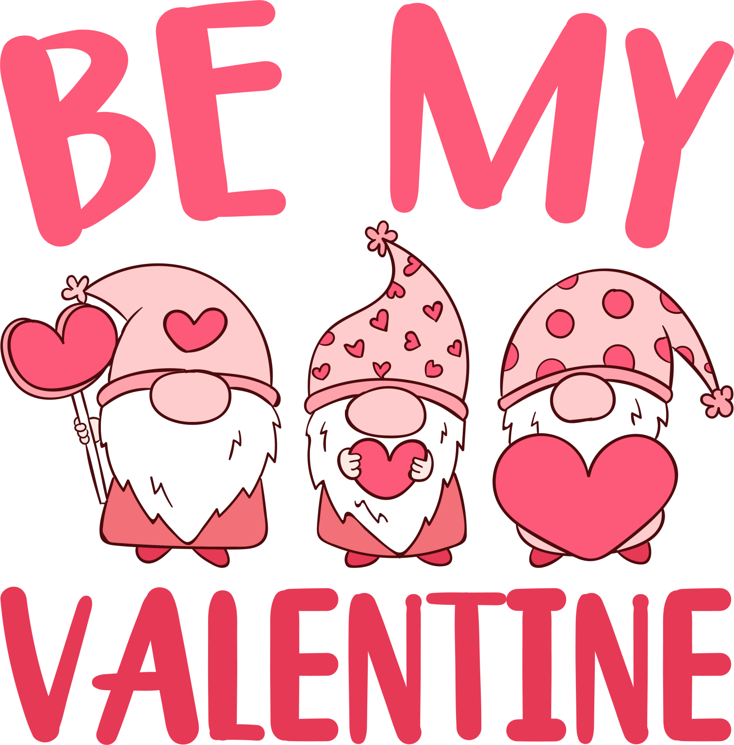 Free 'Be My Valentine' Gnomes SVG - Romney Ridge Farms & Crafts