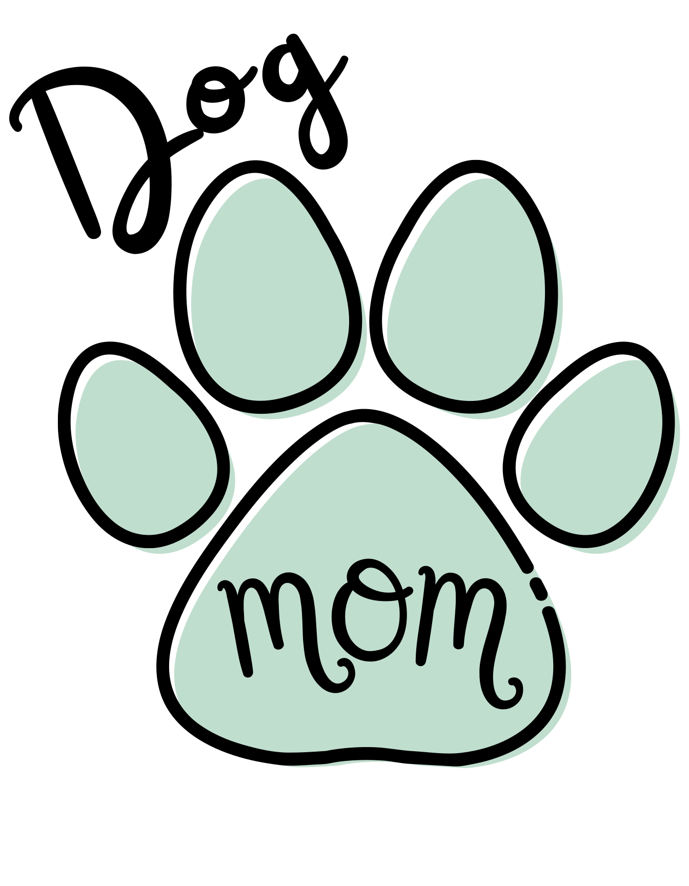 free dog mom SVG t shirt design