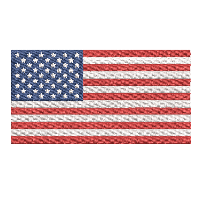 free American flag machine embroidery design 4x4 5x7 pes jef dst