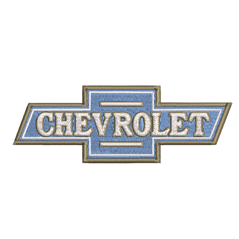 free chevy logo classic machine embroidery design 4x4 5x7 pes jef dst