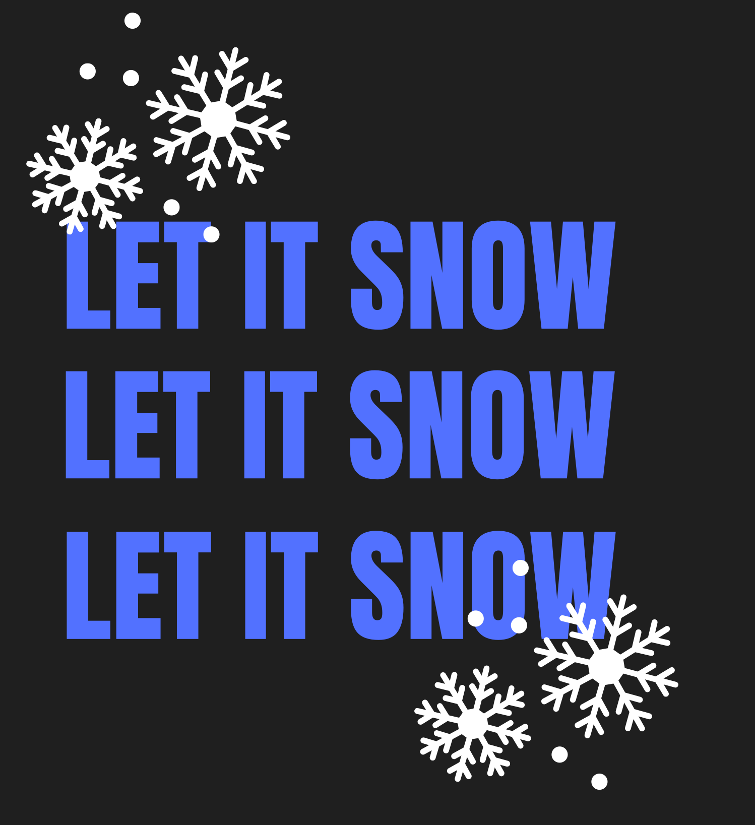 free let it snow svg t shirt design for commercial use