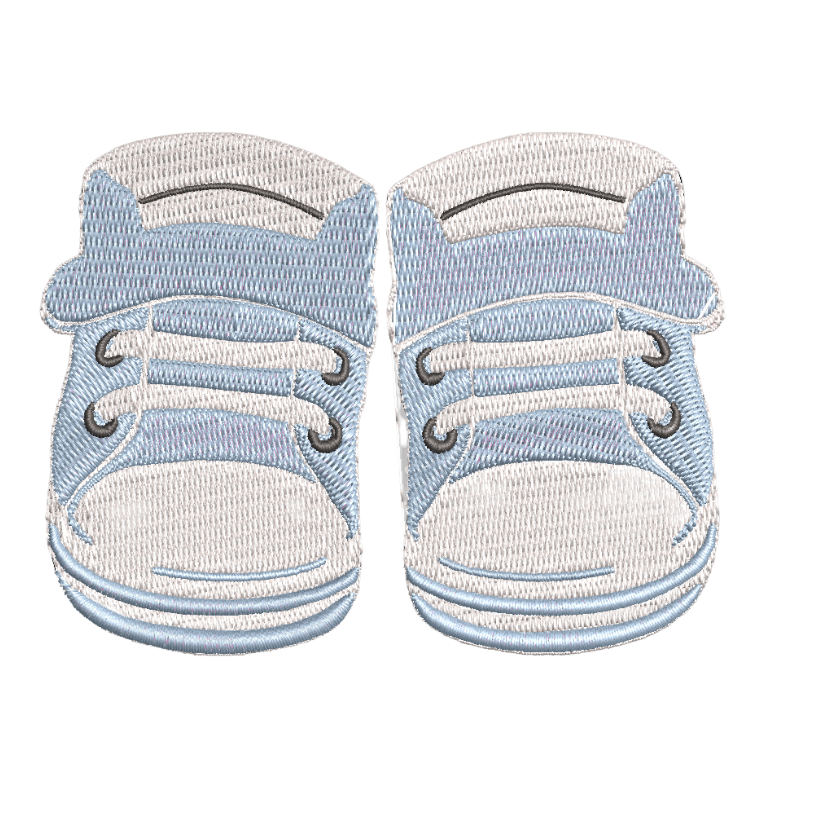 free baby shoes machine embroidery design 4x4 pes jef dst