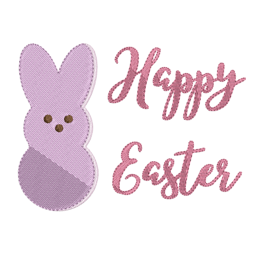 free easter peep machine embroidery design pes jef dst 4x4 5x7