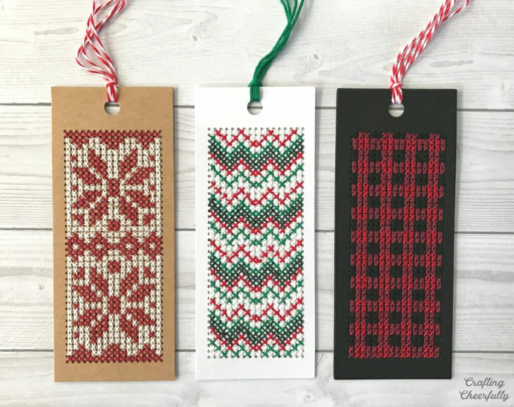 free christmas bookmark cross stitch patterns