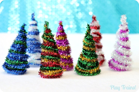 christmas tree crafts with pipe cleaners for christmas