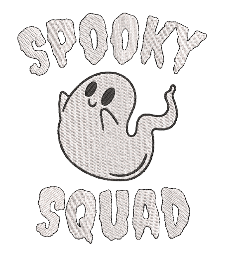 Spooky Squad Halloween Embroidery Design