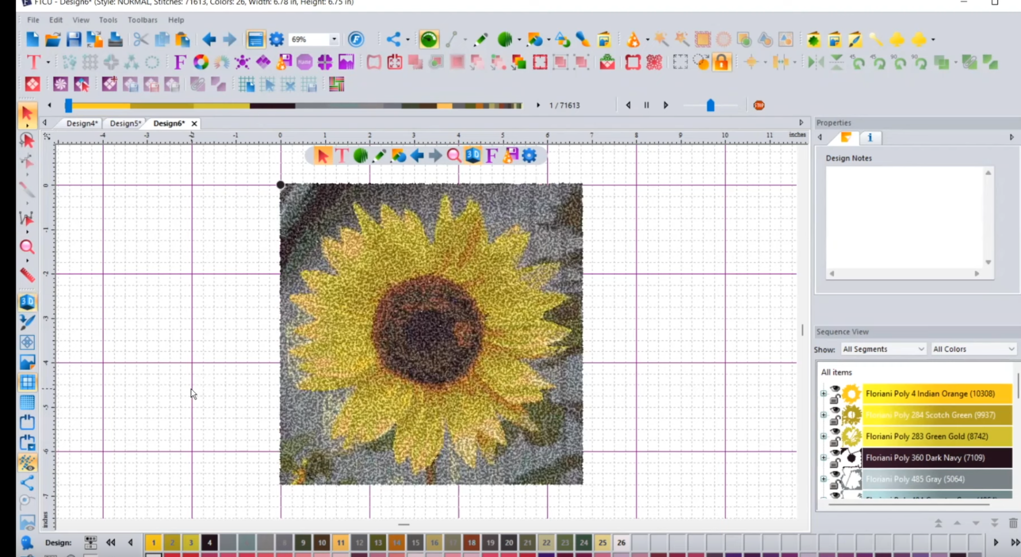 digitizing pictures for embroidery with floriani total control