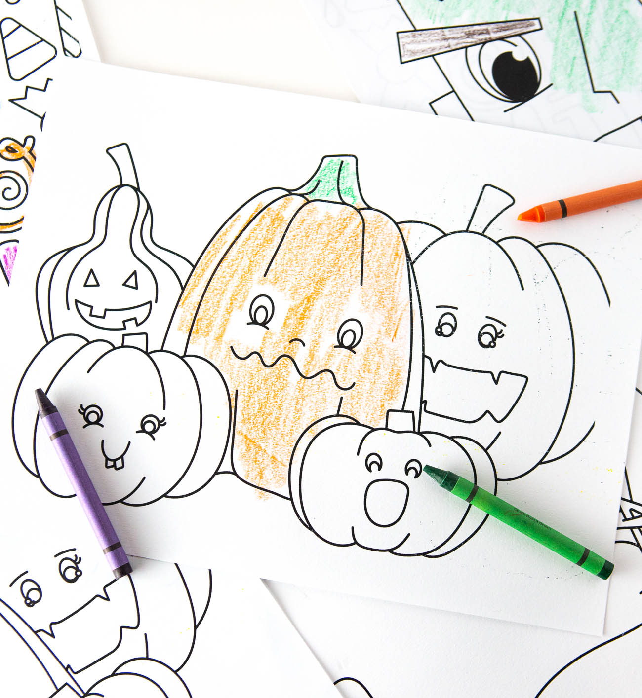halloween coloring pages easy art project
