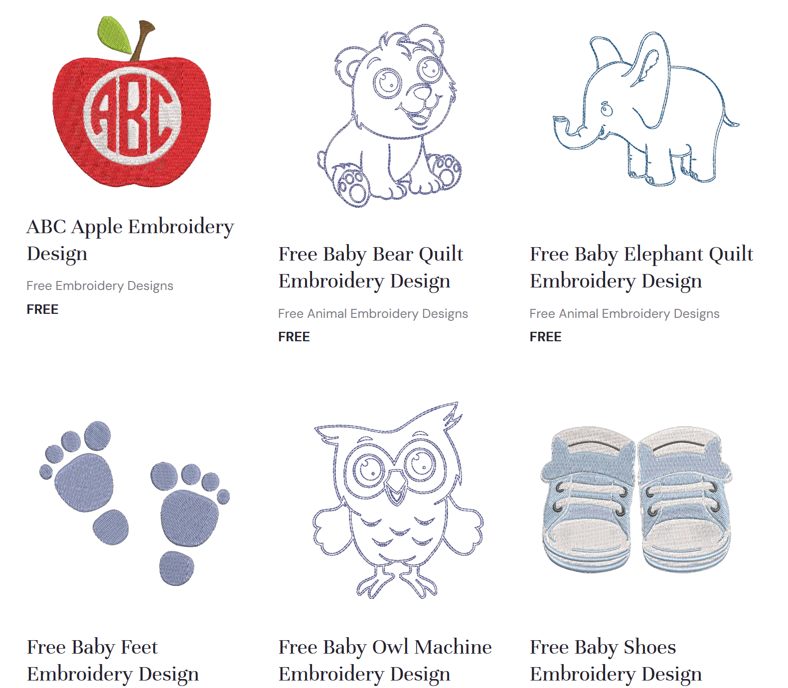 embroidery designs for newborns