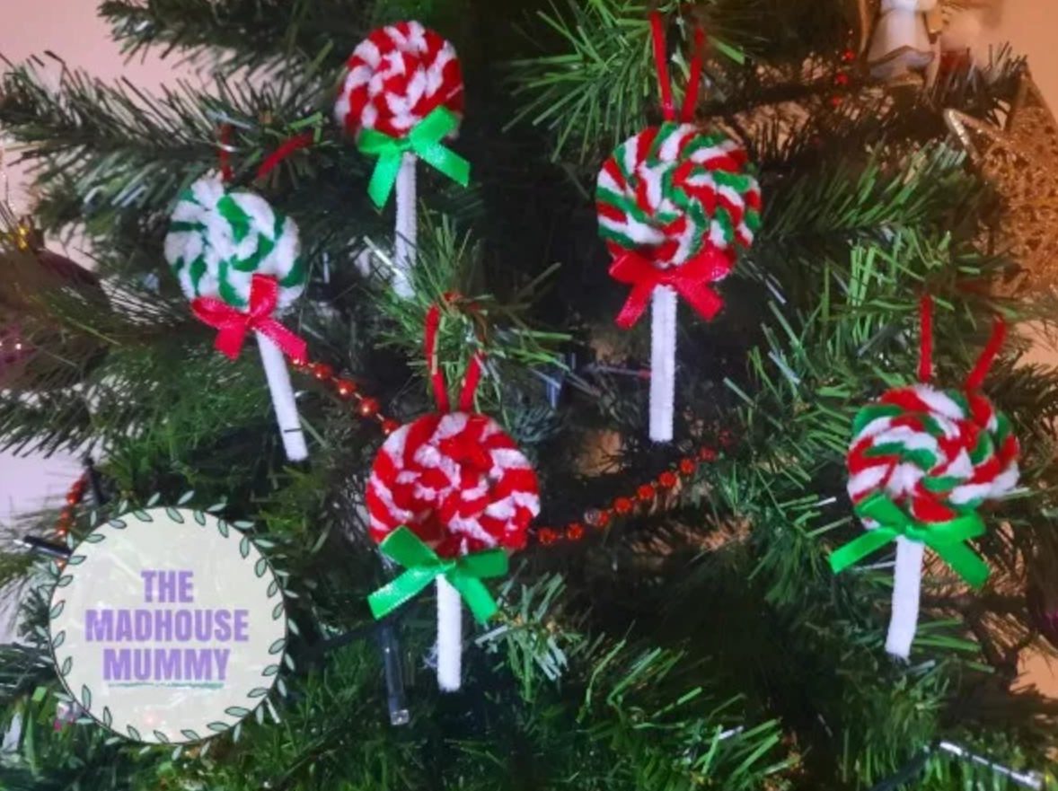 christmas lolipop pipe cleaner craft