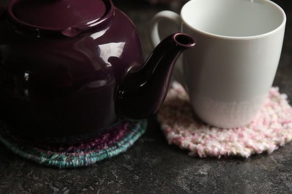 These mug trivets are unique projects to do with pipe cleaners!