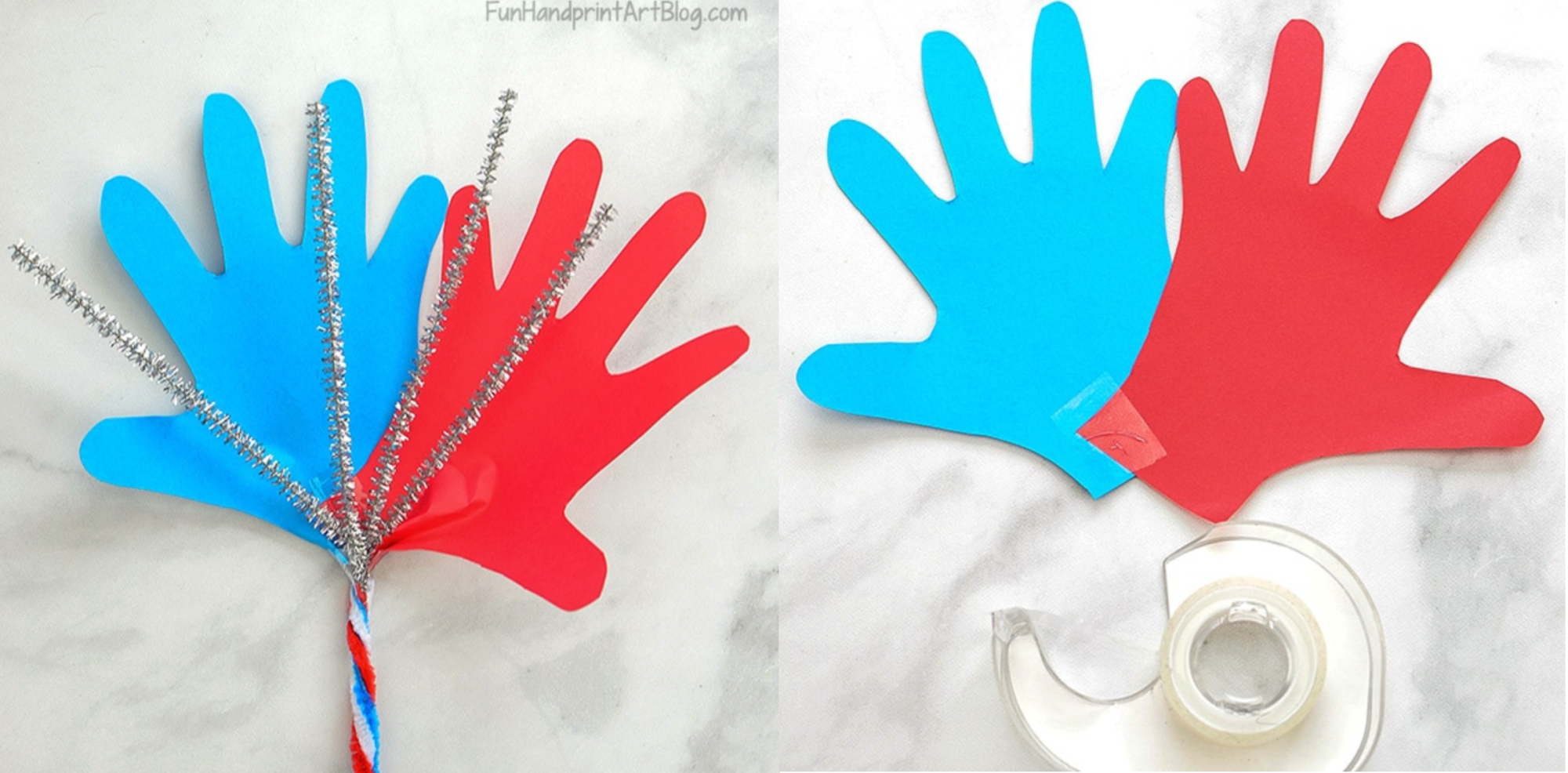 4th of july sparkler pipe cleaner craft