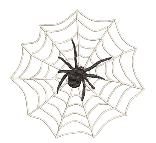 Halloween Spider Web Embroidery Design