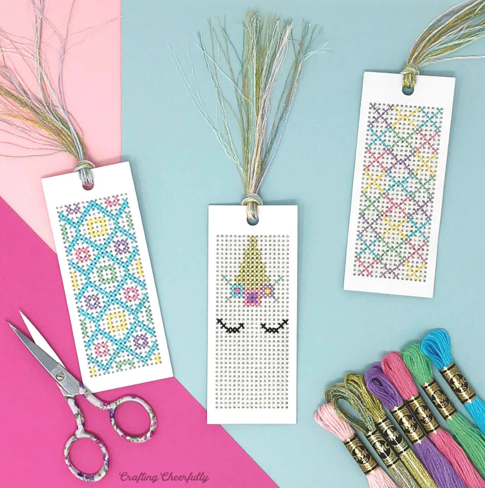 free unicorn bookmark cross stitch patterns