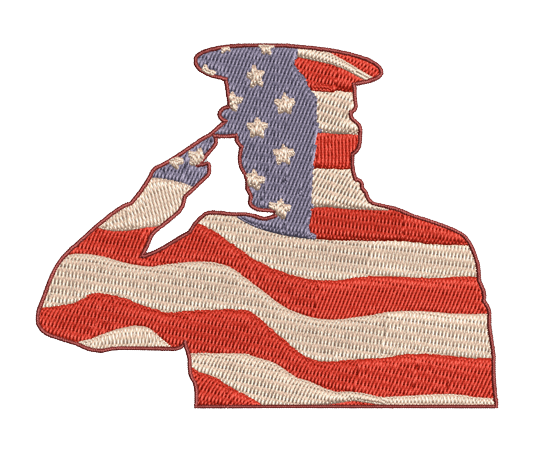 free veterans day machine embroidery design pes jef dst 4x4
