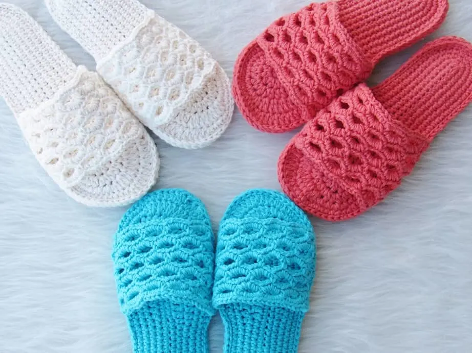 free sandal style crochet slipper pattern