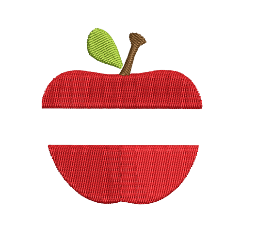 free apple name place machine embroidery design pes jef dst