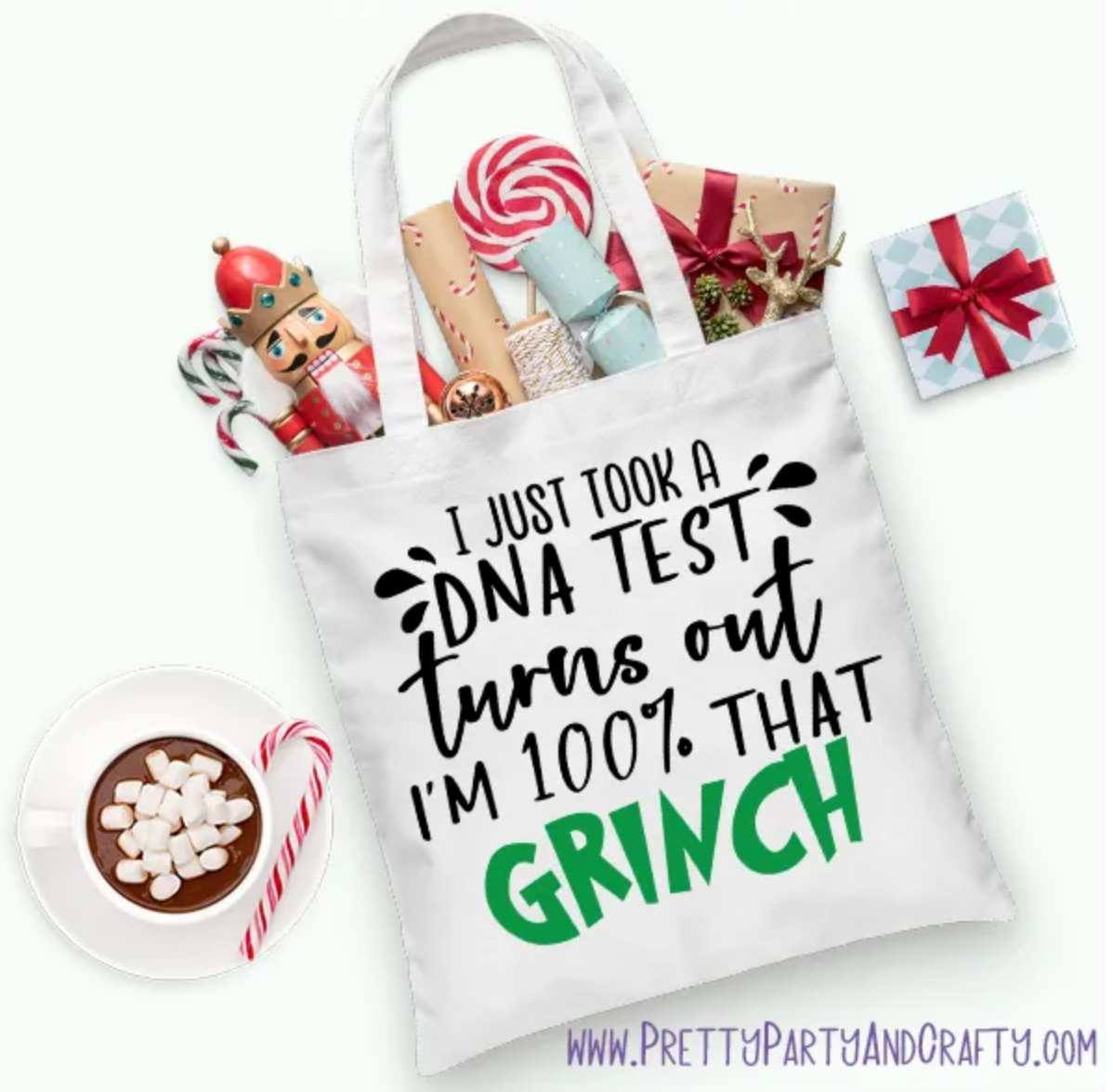 free grinch tote svg