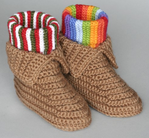 free crochet slipper pattern moccassins